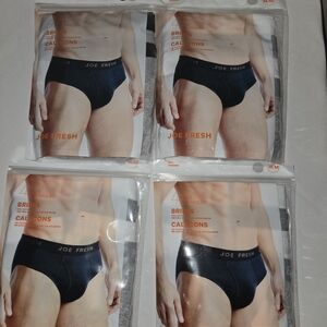 Joe Fresh Men's Navy Blue Briefs - 4 Pack